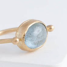 Load image into Gallery viewer, Roma OOAK Moss Aquamarine ring
