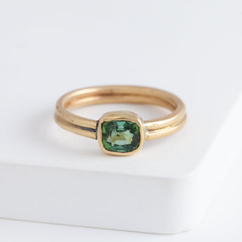 Stillwater green tourmaline ring