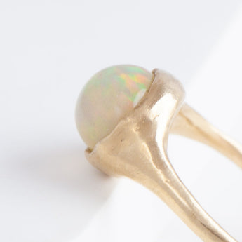 Gravity Ethiopian opal ring