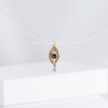 Pearl of tears - south sea pearl and diamond pendant