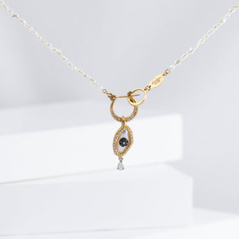 Pearl of tears - south sea pearl and diamond pendant