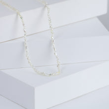 Load image into Gallery viewer, Hung necklace with Sazare small white akoya pearl (#6065)
