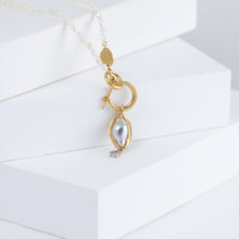 Load image into Gallery viewer, Pearl of tears - south sea pearl and diamond pendant
