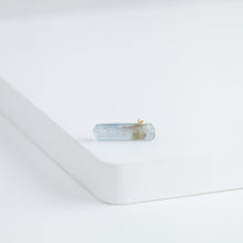 Load image into Gallery viewer, Rough stone aquamarine stud
