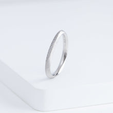 Load image into Gallery viewer, Currents 2.3mm platinum ring with pave diamonds
