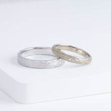 Load image into Gallery viewer, Plumage calm line 3.5mm platinum ring
