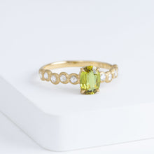 Load image into Gallery viewer, Pebble little one-of-a-kind green sapphire ring

