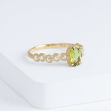 Load image into Gallery viewer, Pebble little one-of-a-kind green sapphire ring
