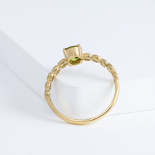 Load image into Gallery viewer, Pebble little one-of-a-kind green sapphire ring
