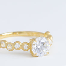 Load image into Gallery viewer, Pebble little solitaire diamond ring (made-to-order)
