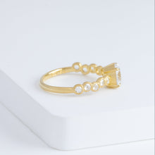 Load image into Gallery viewer, Pebble little solitaire diamond ring (made-to-order)
