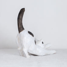 Load image into Gallery viewer, Ryoji Bannai - #2603 Black and white stretching cat

