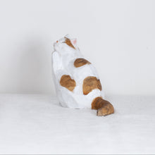Load image into Gallery viewer, Ryoji Bannai - #2605 Brown and white tabby scratching cat

