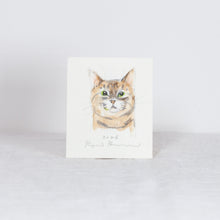 Load image into Gallery viewer, Ryoji Bannai - #2610 Brown tabby sitting cat
