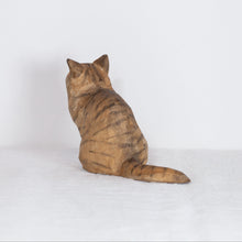 Load image into Gallery viewer, Ryoji Bannai - #2610 Brown tabby sitting cat
