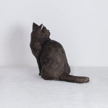 Load image into Gallery viewer, Ryoji Bannai - #2613 Black side sitting cat
