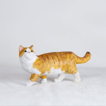 Ryoji Bannai - #2602 Brown and white tabby walking cat