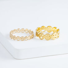 Load image into Gallery viewer, Smiley eternity ring
