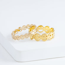 Load image into Gallery viewer, Smiley eternity ring

