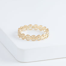 Load image into Gallery viewer, Smiley eternity ring
