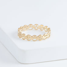Load image into Gallery viewer, Smiley eternity ring
