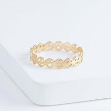Load image into Gallery viewer, Smiley eternity ring
