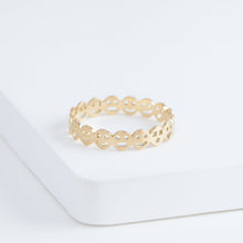Load image into Gallery viewer, Smiley eternity ring
