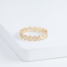 Load image into Gallery viewer, Smiley eternity ring
