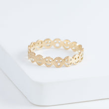 Load image into Gallery viewer, Smiley eternity ring
