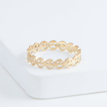 Load image into Gallery viewer, Smiley eternity ring
