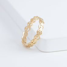 Load image into Gallery viewer, Smiley eternity ring
