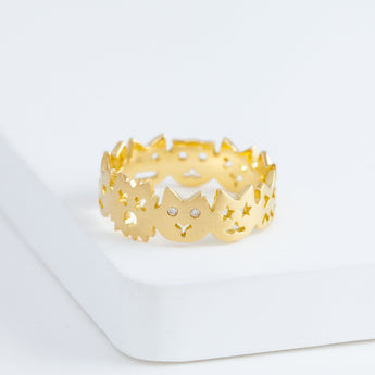 Cat iconic ring (18K Yellow Gold)