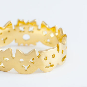 Cat iconic ring (18K Yellow Gold)