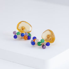 Load image into Gallery viewer, Fairy citrine and mixed stone earrings
