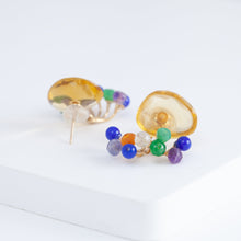 Load image into Gallery viewer, Fairy citrine and mixed stone earrings
