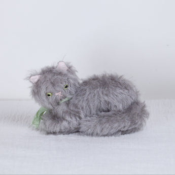 Sate - Small gray cat loaf doll