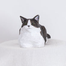 Load image into Gallery viewer, Ryoji Bannai - #15 Black and white sitting cat
