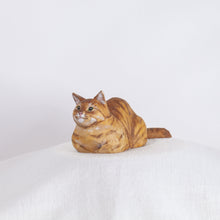 Load image into Gallery viewer, Ryoji Bannai - #20 Orange tabby chilling cat
