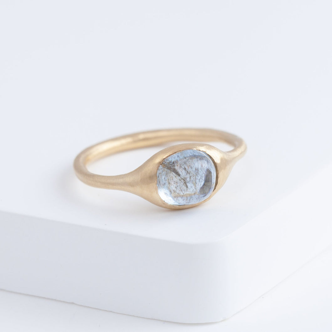 Maxi OOAK Yui aquamarine ring