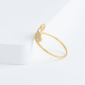 Diamond three smile ring