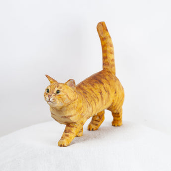 Ryoji Bannai - #2502 Orange tabby walking cat
