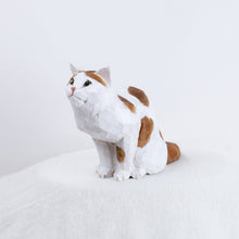 Load image into Gallery viewer, Ryoji Bannai - #2516 Orange and white sitting cat
