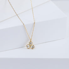Load image into Gallery viewer, Enfold triple briolette necklace
