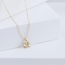 Load image into Gallery viewer, Enfold triple briolette necklace
