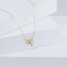 Load image into Gallery viewer, Enfold triple briolette necklace
