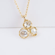 Load image into Gallery viewer, Enfold triple briolette necklace
