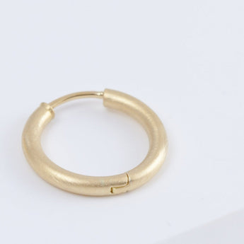 Large matte hoop earrings