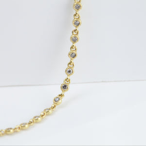 Dew diamond chain necklace