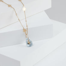 Load image into Gallery viewer, Aquamarine pear drop pendant
