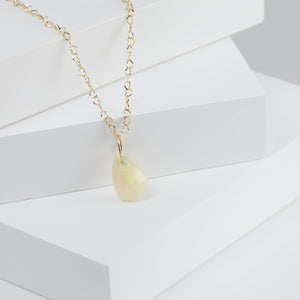 Opal pear drop pendant